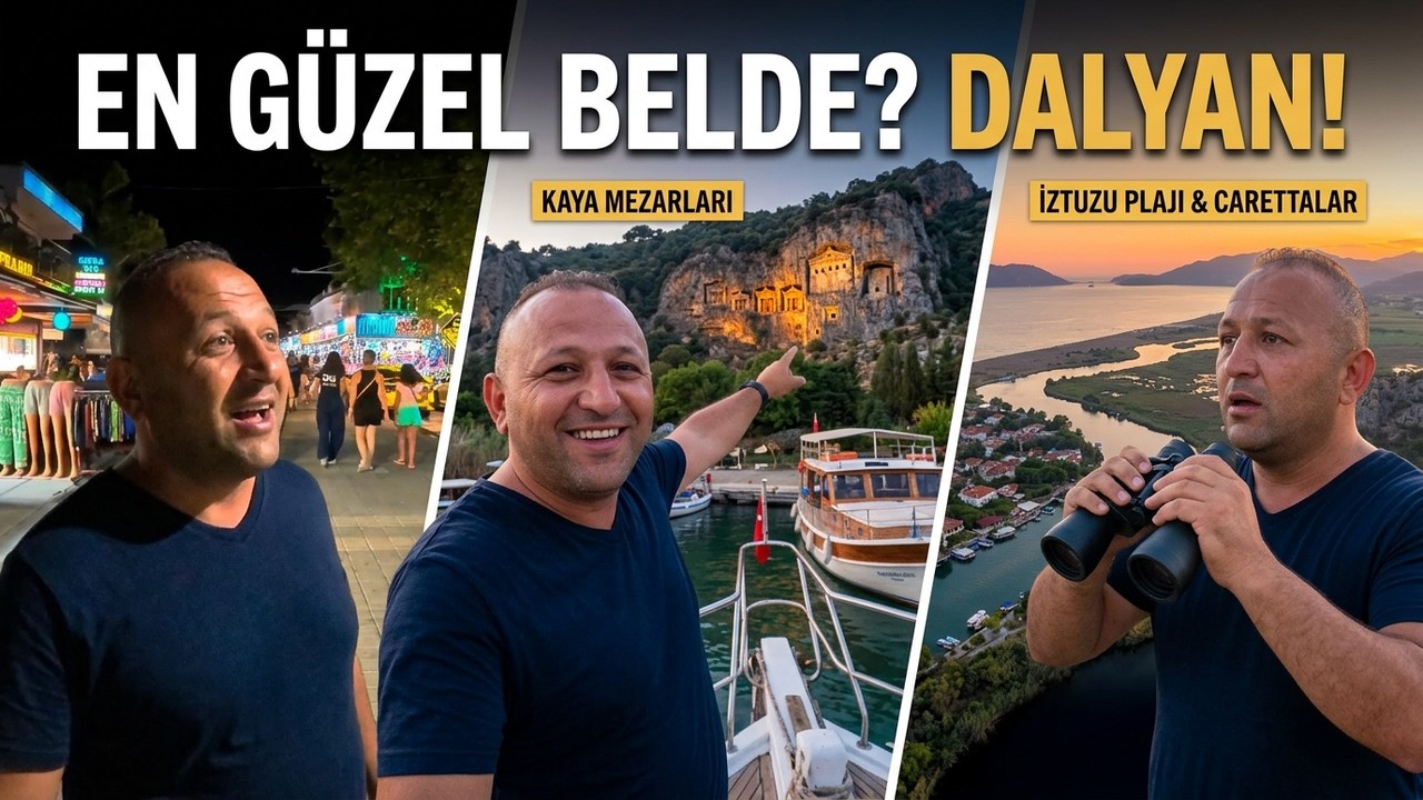 Muğla Dalyan Gezi Rehberi | Tekne Turu, Sokaklar ve Gece Hayatı Vlog