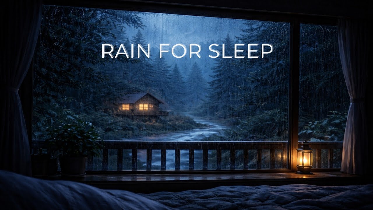 Rain for Sleep 🌧️ 8 Hours of Calm Night Rain | Deep Sleep & Relaxation