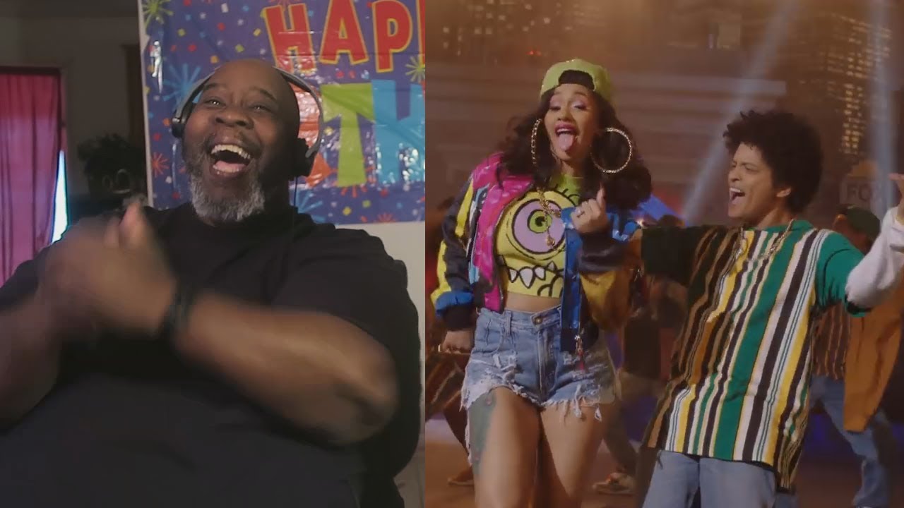 Dad Reacts to Bruno Mars - Finesse (Remix) - Feat. Cardi B (Official Video)
