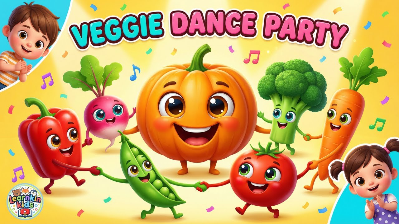 🥕🥦 Вегетарианская танцевальная вечеринка! 💃🕺 | Веселые и полезные песни для детей