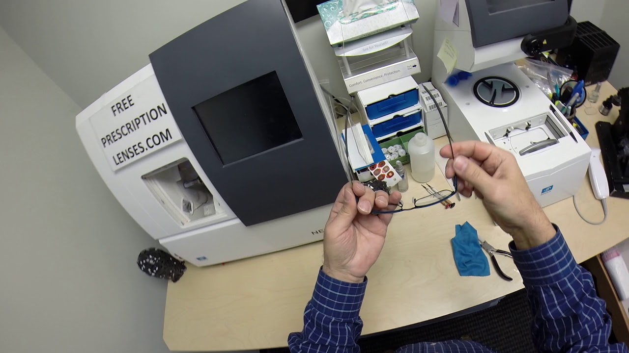 Instructions on how to adjust metal eyeglasses yourself from www.freeprescriptionlenses.com