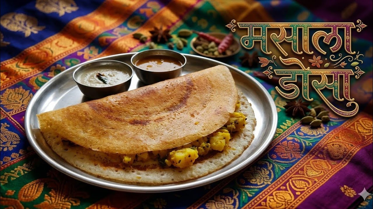 15 मिनट मे बनाए बाजार जैसा क्रिस्पी मसाला डोसा असली स्वाद साउथ इंडियन एकदम रेस्टोरेंट स्टाइल।
