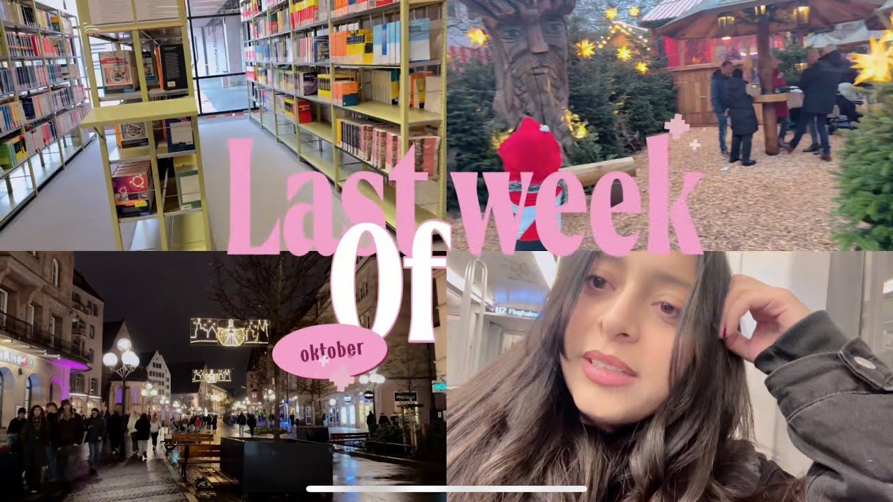 A week as an Intern in Germany | library Days FAU Uni and Würzburg Uni | Christmas Market vibes 