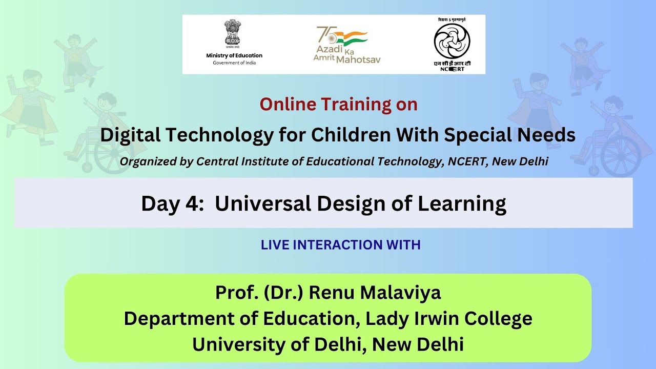 Online Training Day 4 : Universal Design of Learning