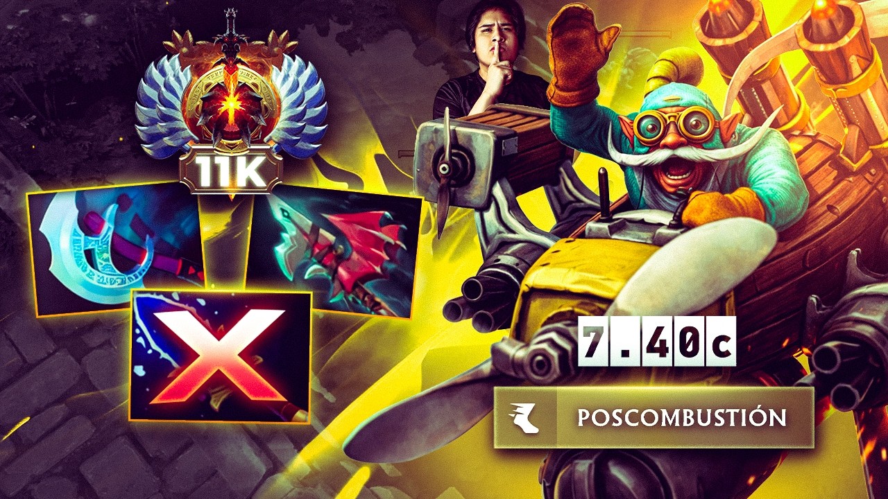 CÓMO JUGAR GYROCOPTER SIN CETRO 🚁 | GUÍA 11K MMR (EARLY FUERTE, LATE IMBATIBLE) #dota2