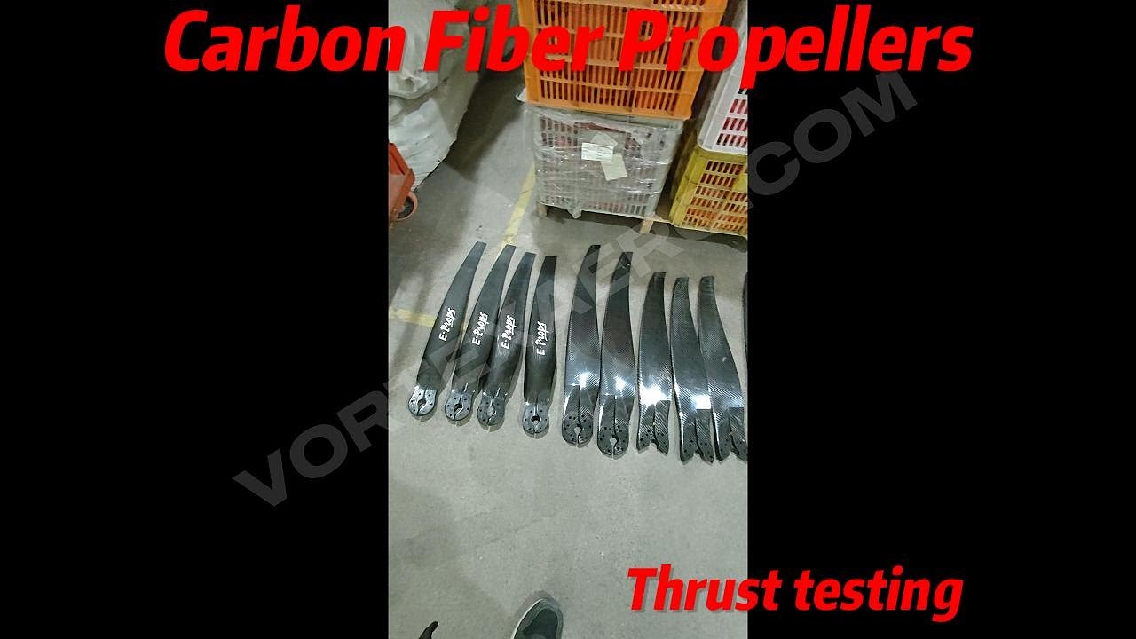 Eprop Paramotor propeller thrust testing Vs Vortexaero