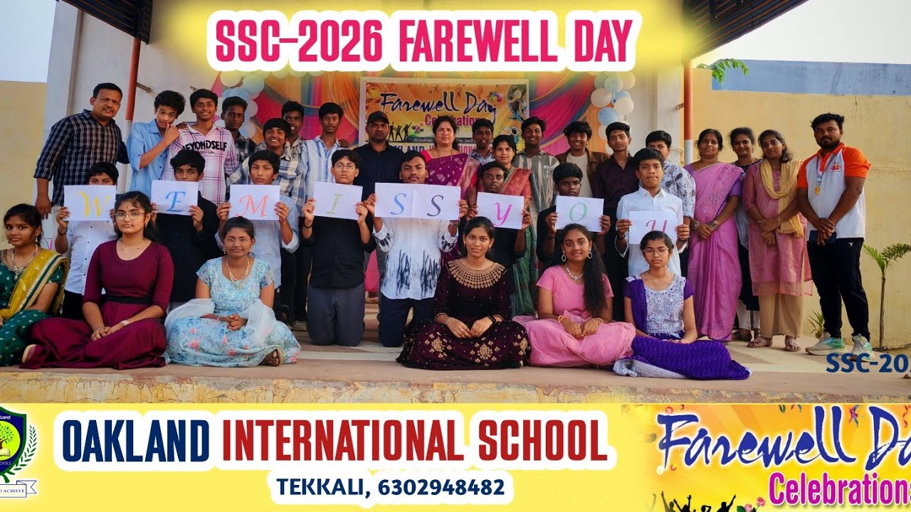 FAREWELL DAY CELEBRATIONS -2026 💥Oakland International School -Tekkali 