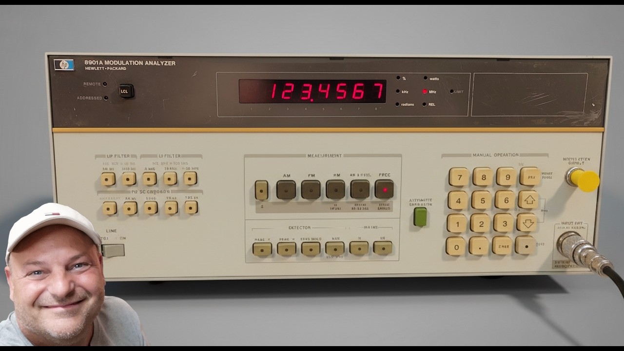 Analizator modulacji HP 8901A 1,3 GHz, test z 1982 r.