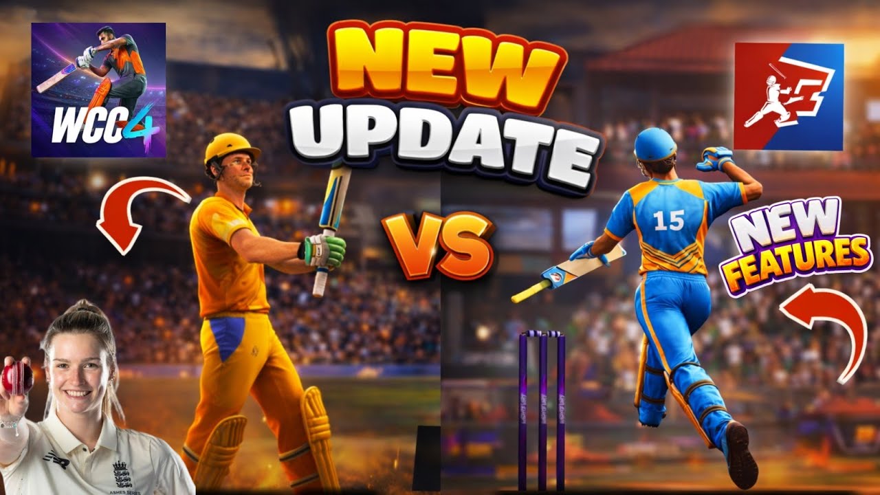 E-Cricket Mega Update VS Wcc4 Mega Update | Womens cricket in Ecricket |  Wcc4 | New Features