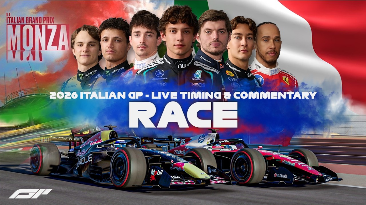 LIVE 🔴 | F1 - 2026 ITALIAN GP - Monza | Race | Timing & Commentary with SIM Footage