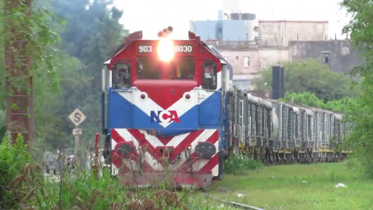 Tren Cargado de NCA ingresando a Villa Maria Gravitacion