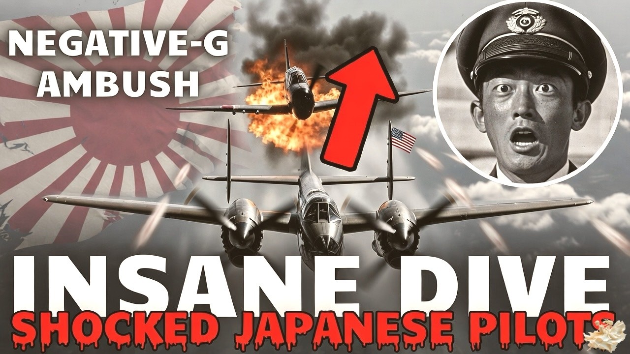 P-38 Pilot's Crazy Negative-G Dive Came From BELOW – Japanese Zeros Never Saw It Coming!