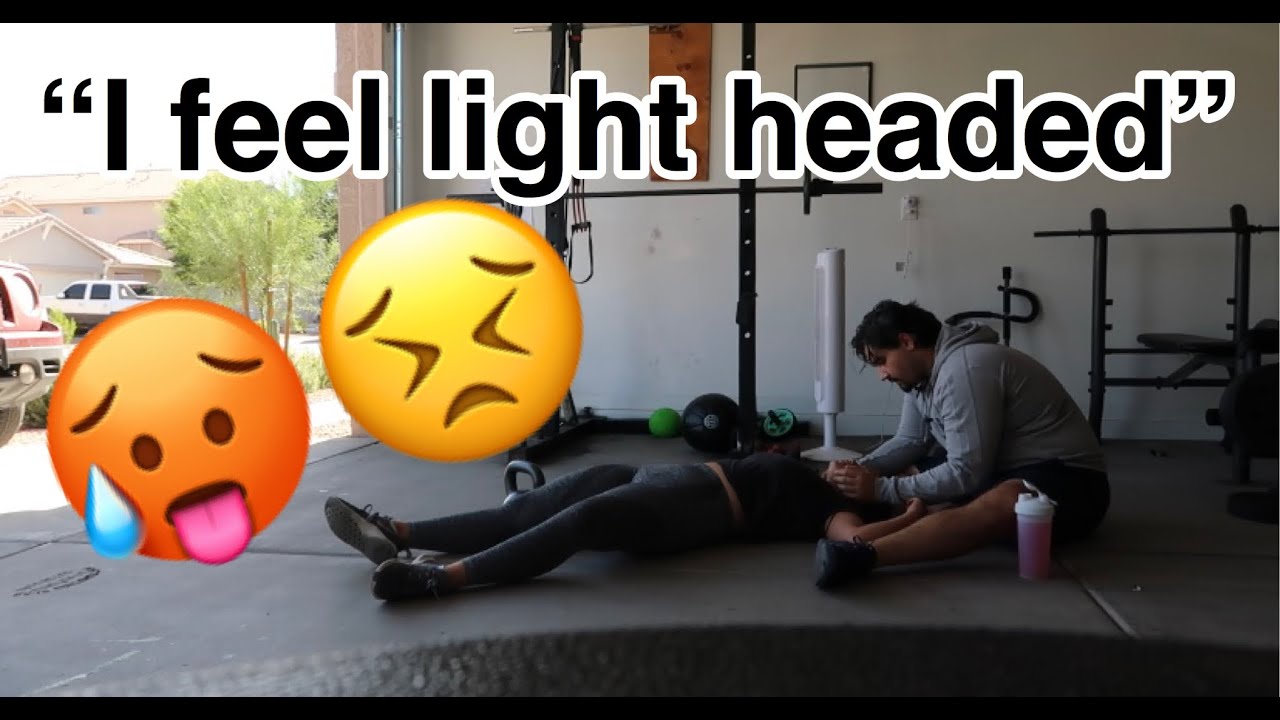 PASSING OUT WHILE WORKING OUT PRANK ON BOYFRIEND!! *CUTE REACTION*