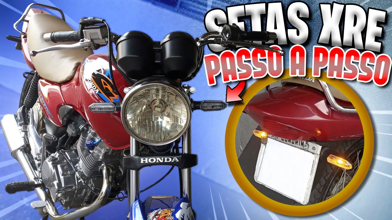 COMO INSTALAR AS SETAS DE LED DA XRE 300 E NOVA TWISTER NA TITAN KS 125 [ Maycon Aragão ]