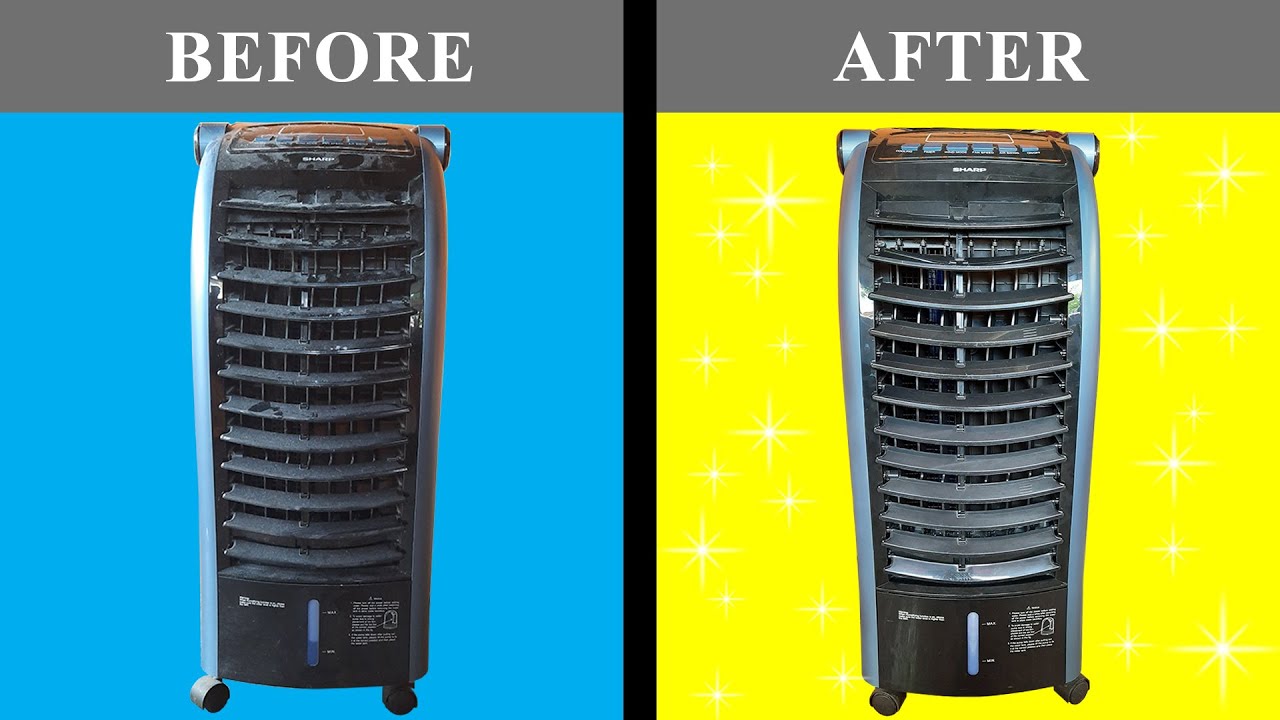 How to Clean and Service Air Cooler SHARP | PJA36TVB | Teardown | Installation