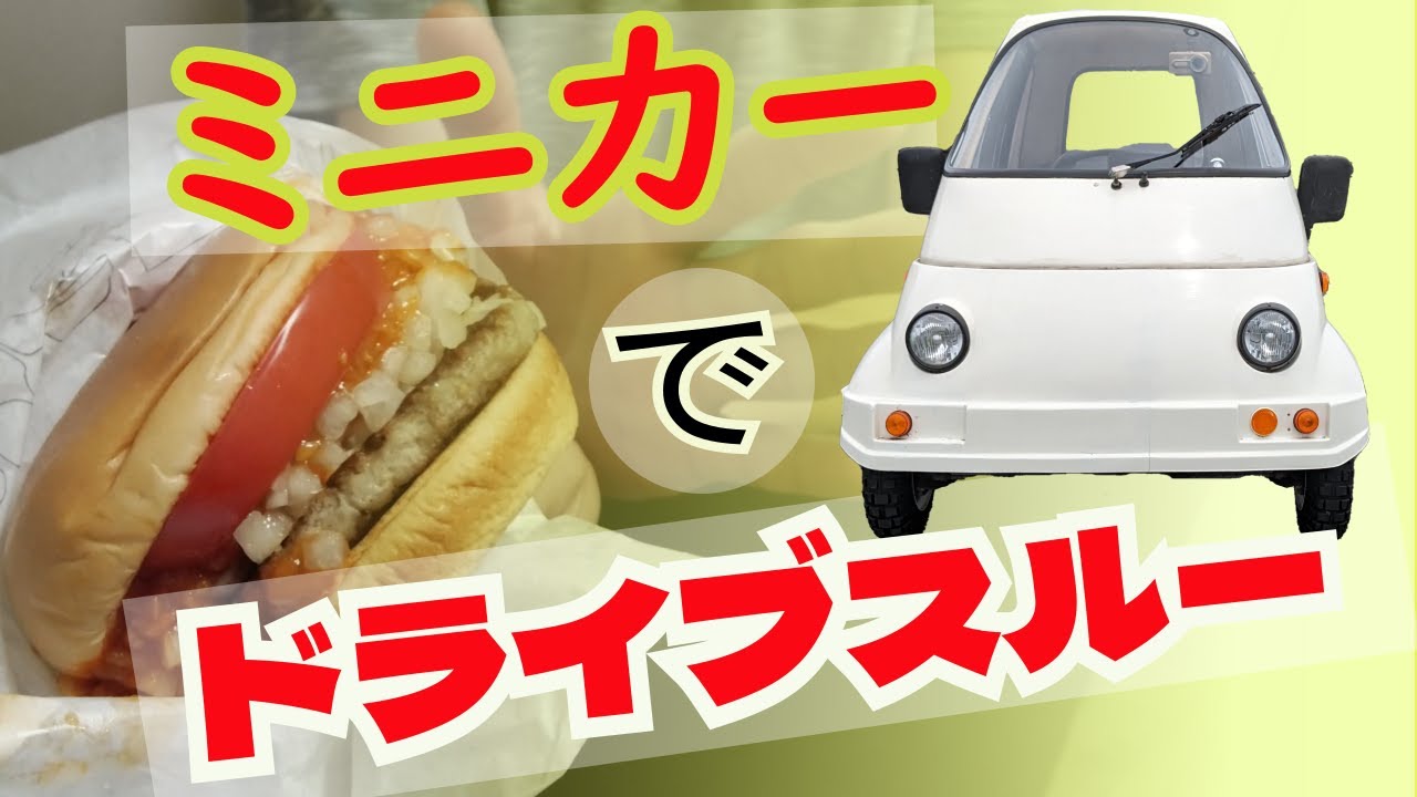 【初】ミニカーでドライブスルーに挑戦してみた