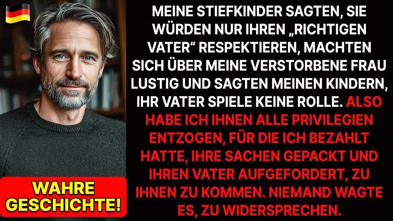 Meine Stiefkinder sagten, sie respektieren nur ihren Vater und verspotteten meine verstorbene Fr