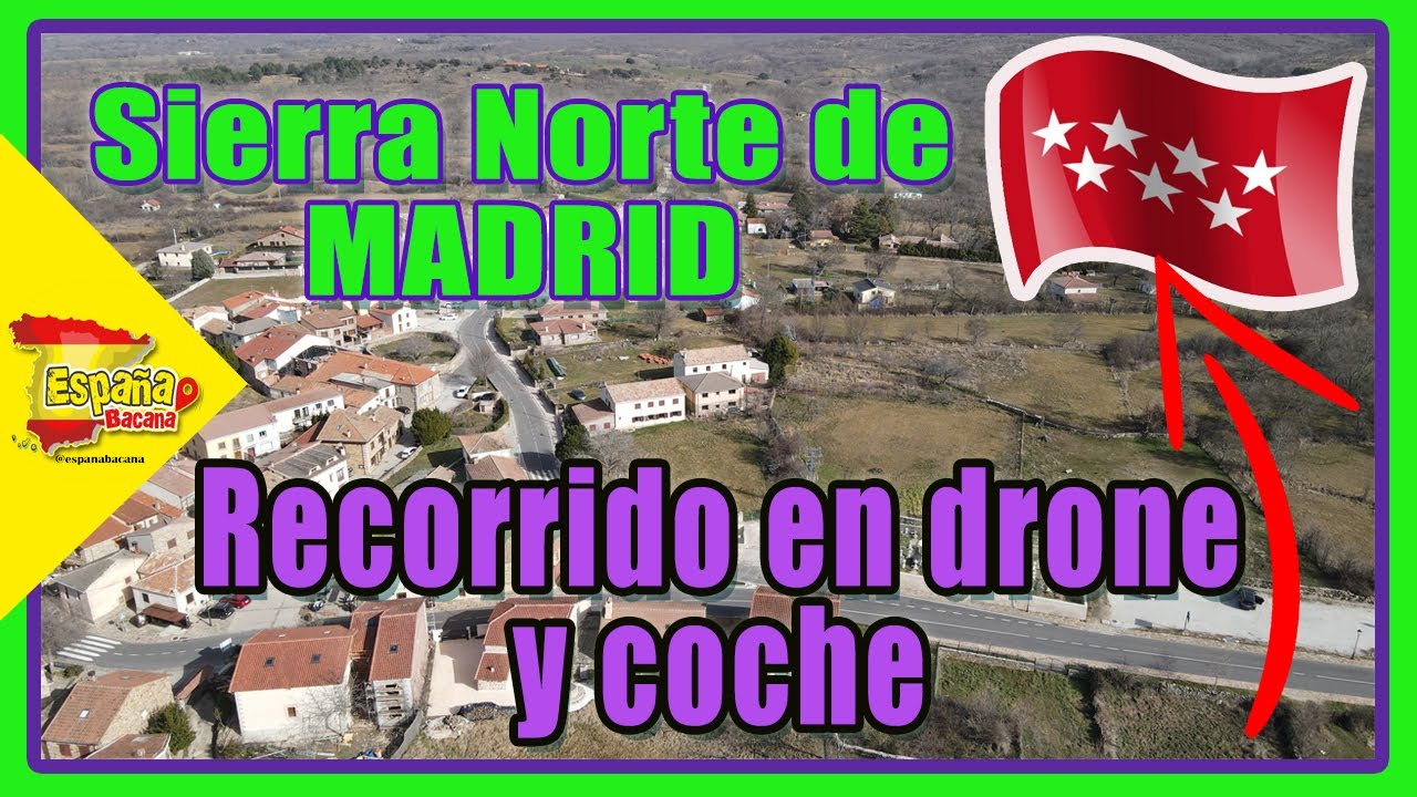 🌏🏞CAP1:Recorrido en coche y drone, sierra norte de Madrid, gandullas, Prádena del Rincón y el Atazar