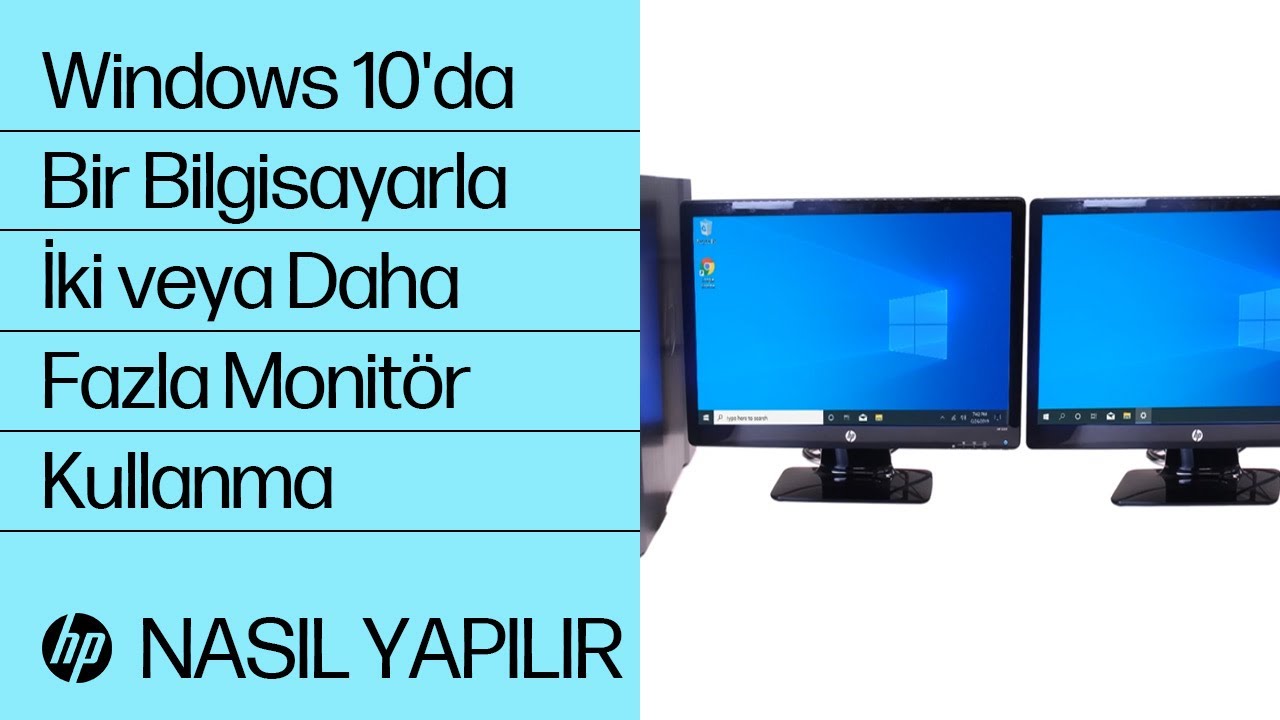 Windows 10'da Bir Bilgisayarla İki veya Daha Fazla Monit&ouml;r Kullanma
