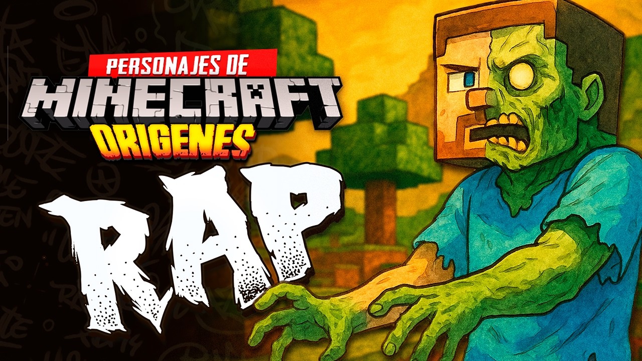 Te CUENTO el ORIGEN de TODOS los PERSONAJES 🧟 RAP de MINECRAFT  🧟