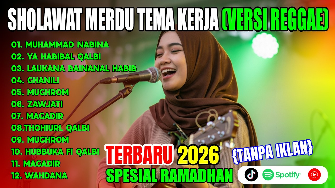 Sholawat Reggae Indonesia 2026 🌙 Lagu Islami Hits Penarik Rezeki & Penenang Hati