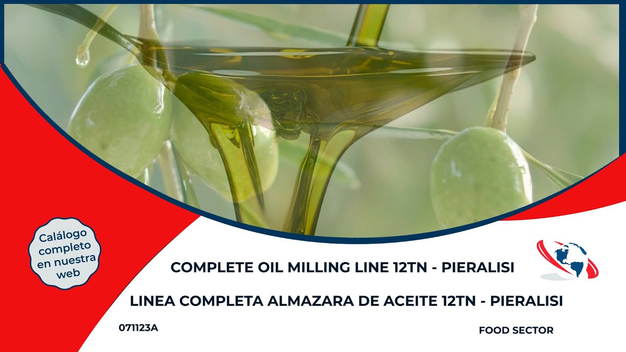 LINEA COMPLETA DE ALMAZARA DE ACEITE - 12TN/DIA - PIERALISI