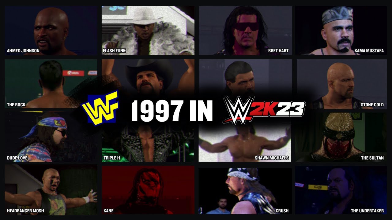 WWF 1997 in WWE 2K23 | Full Roster, Entrances & Finishers
