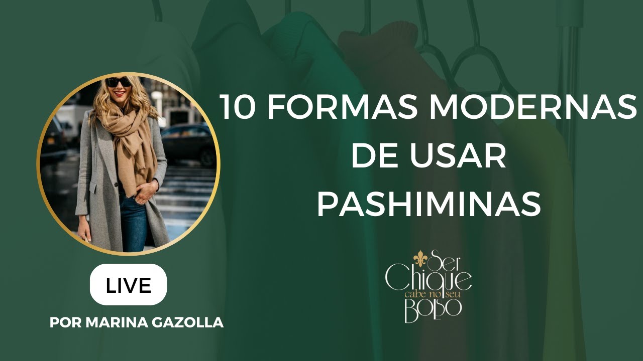Aprenda várias maneiras de usar sua pashimina
