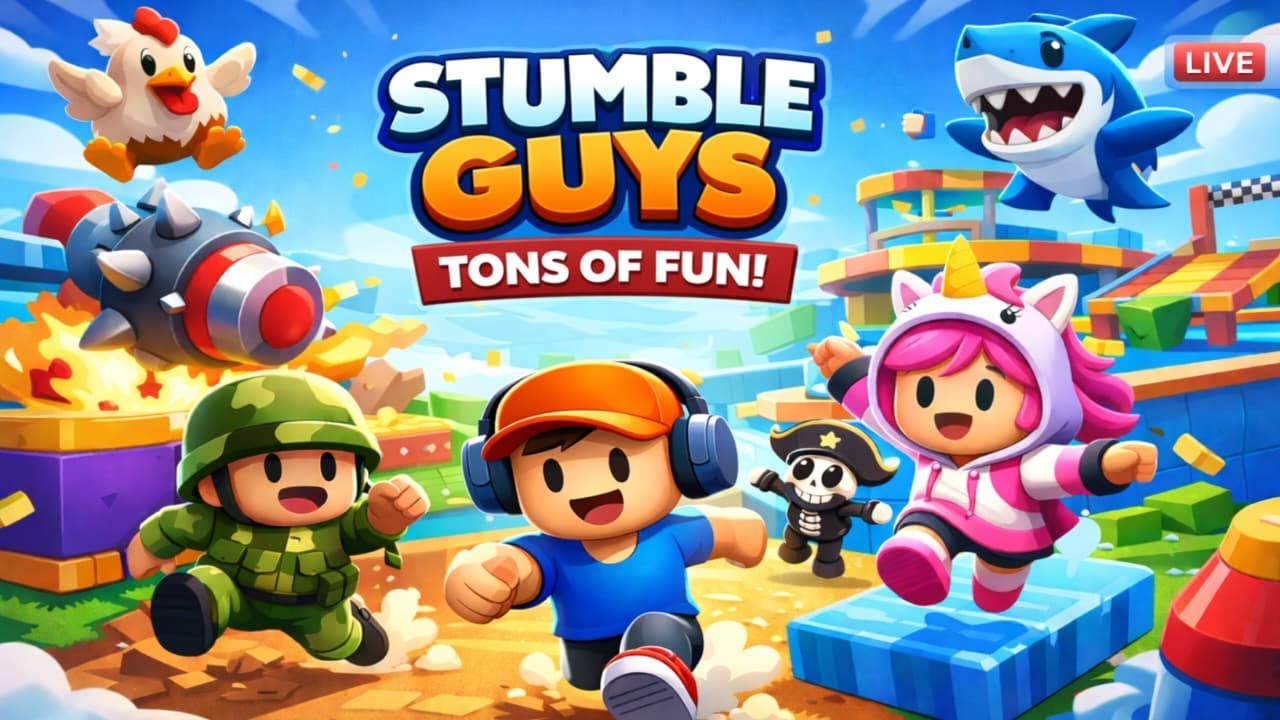 Stumble Guys LIVE 🔥 | Noob to Pro 😎