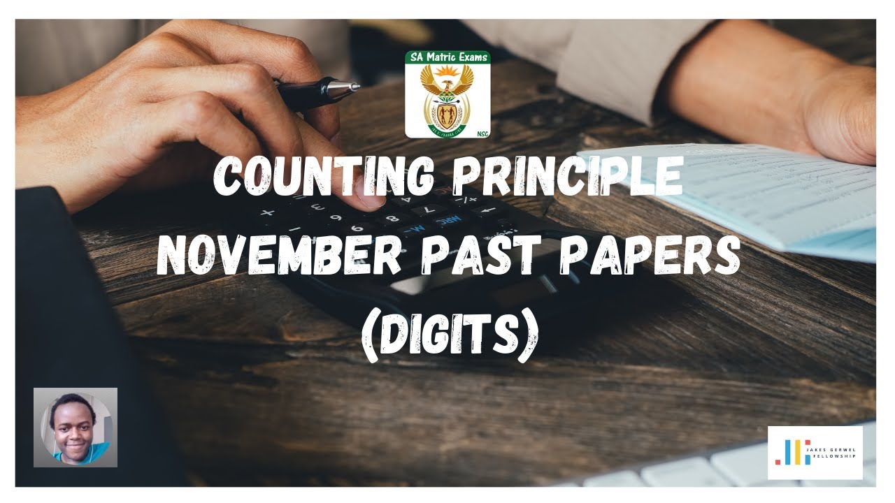Counting Principle || Grade 12 || November Past Paper 2020 (Digits)