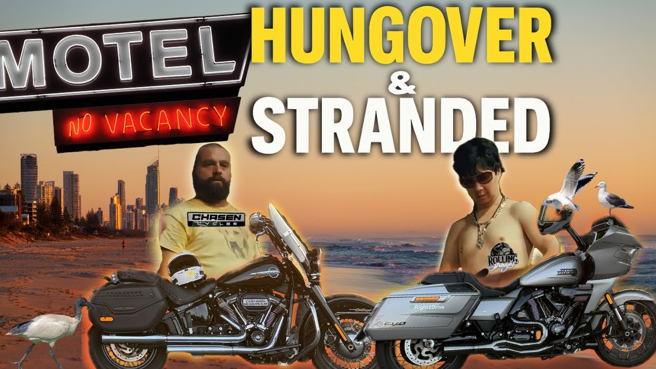 HUNGOVER & STRANDED in Queensland! Our Ride from Brisbane to Byron Bay (Day 2)