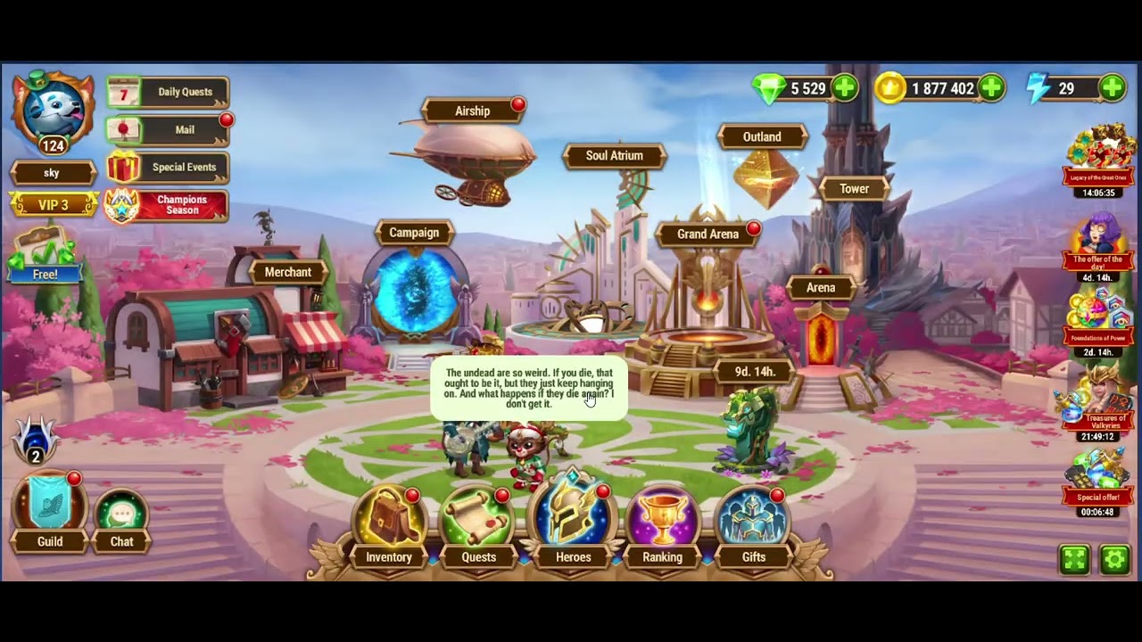 Hero Wars WEB Mysterious Island　I received my second pet flag.　2024 05 03