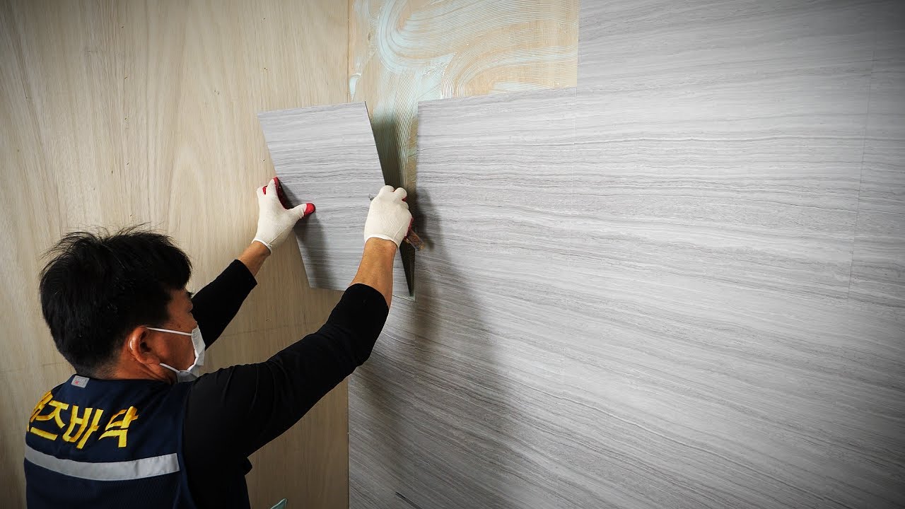 [ 일당 3배 ] 벽면을 데코타일로 한다고?   Going to tile the wall? How to triple your money in a day.