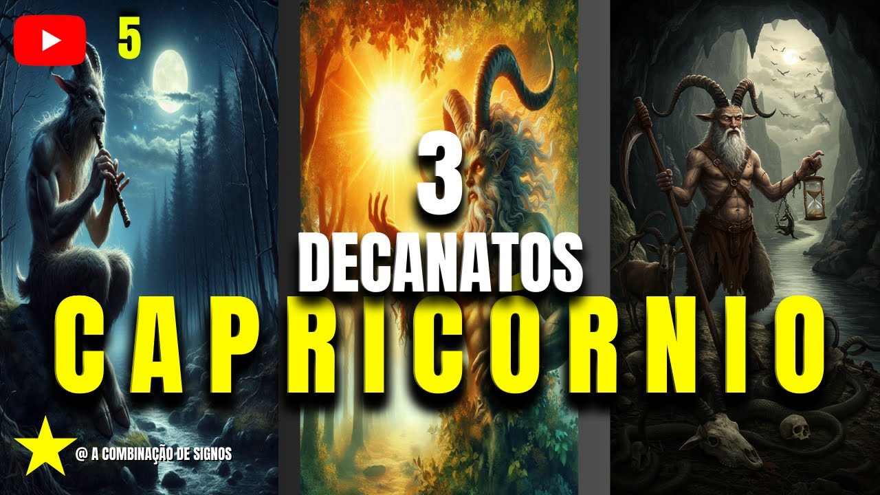 Os Três DECANATOS De Capricórnio - [ Saturno-Vênus-Mercúrio ] - P10.