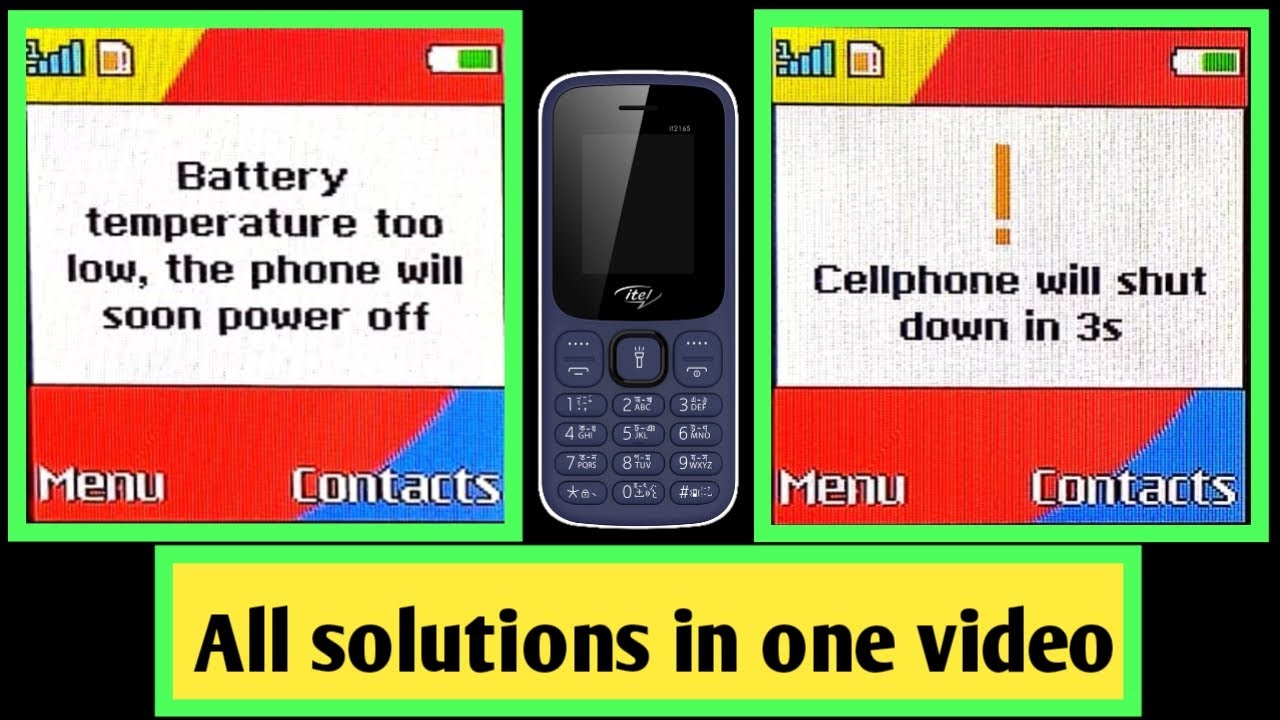 itel 2165 battery temperature too low | Cellphone will shut down after 3s in Urdu