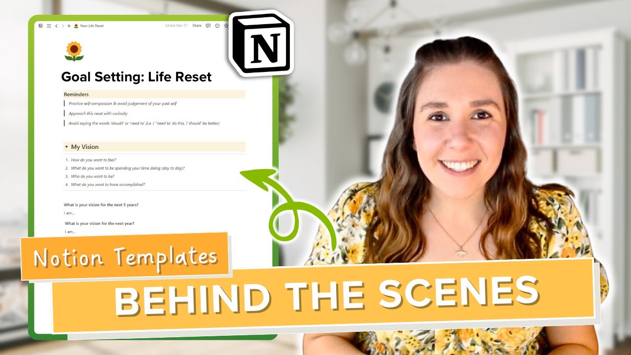 Designing a New Goal Setting System🌻Notion Template Behind the Scenes