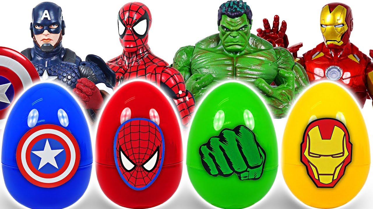 It's a dinosaur! If you touch Marvel Avengers surprise egg, turn into Hulk, Spider Man! - DuDuPopTOY