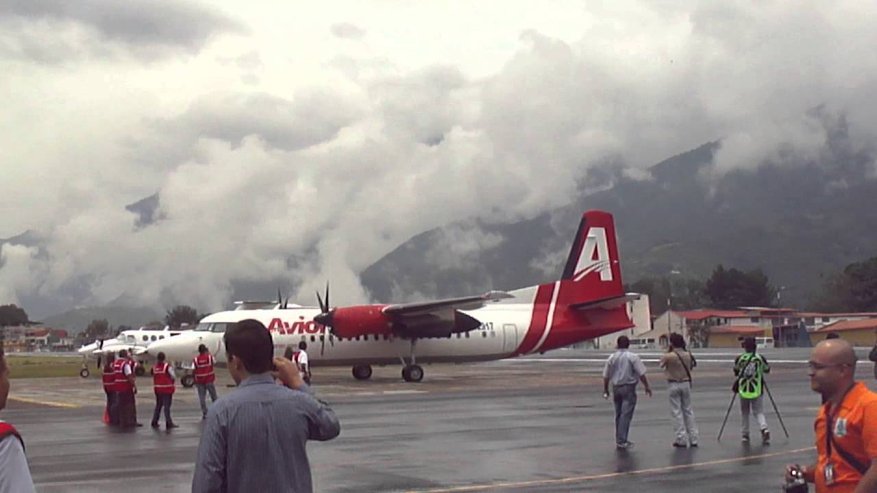 FOKKER F-50 Inaugural FLIGHT | AVIOR AIRLINES at Merida Venezuela