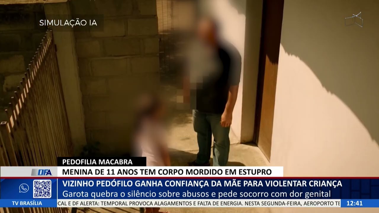 DF ALERTA - Vizinho pedófilo ganha confiança da mãe para violentar criança