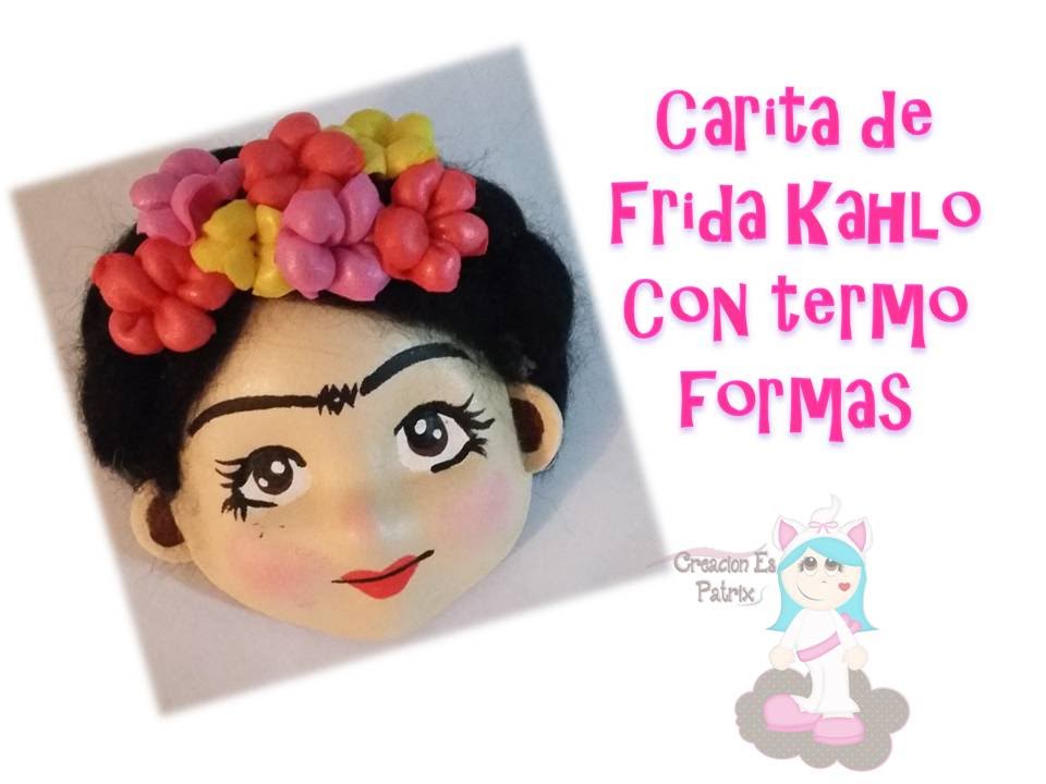 Cómo hacer una carita tierna de Frida Kahlo en Fomy/ goma eva