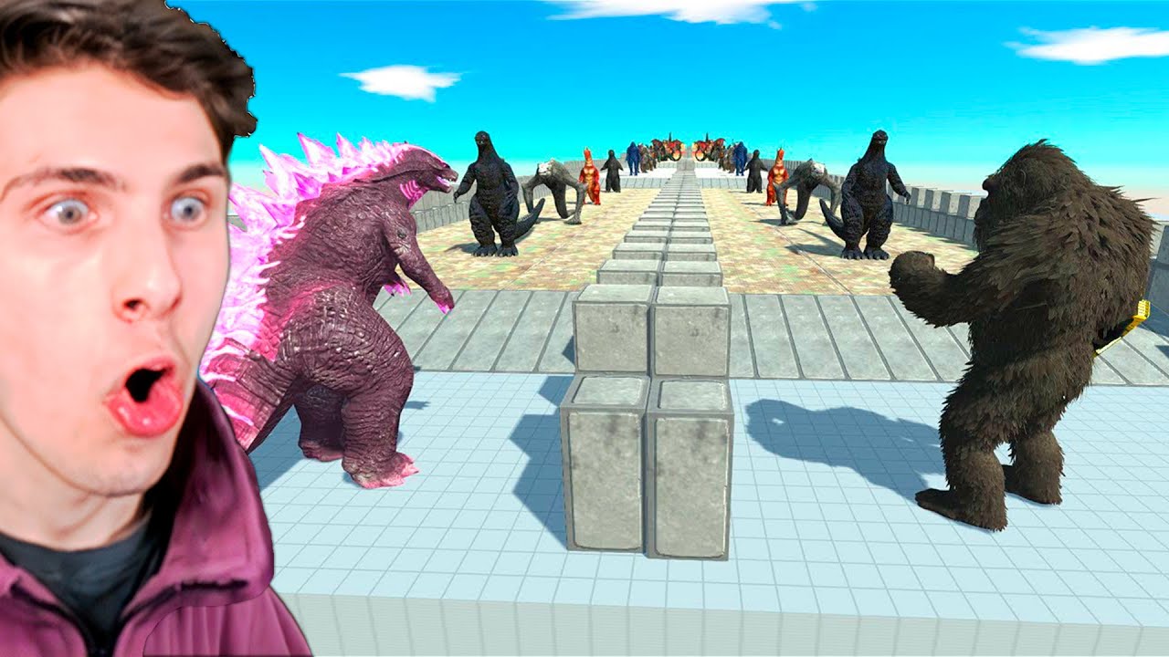 Quién es MÁS RÁPIDO Y FUERTE KONG MEJORADO o GODZILLA EVOLUCION?! (ARBS)