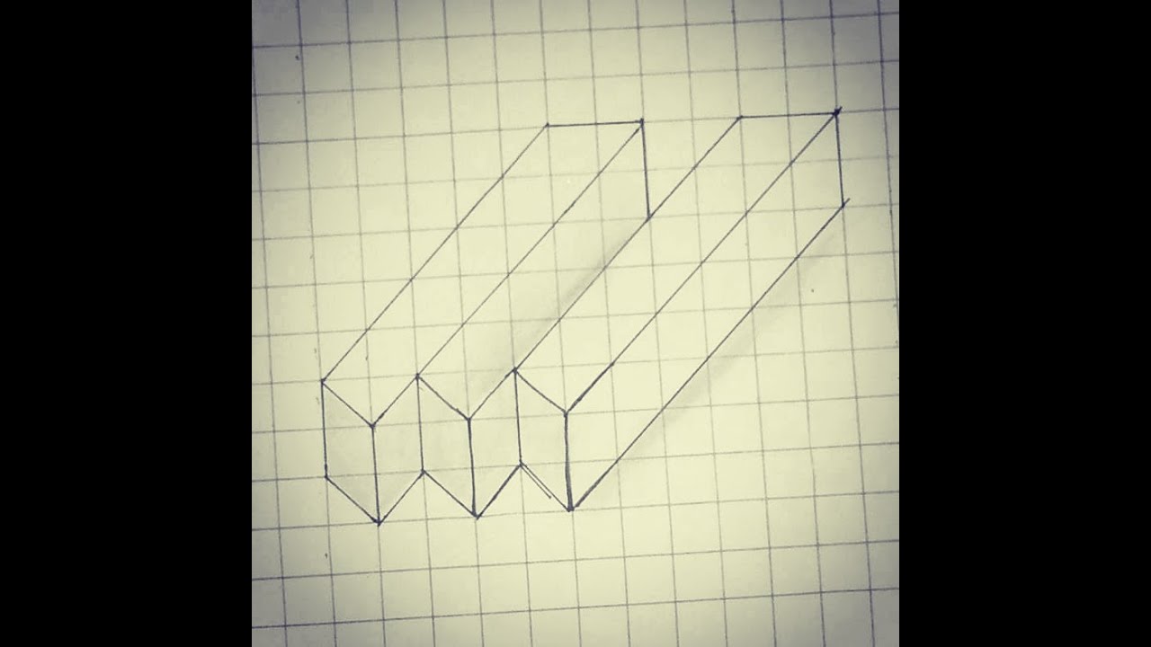 Impossible Object Optical Illusion Drawing Impossible Trident || 