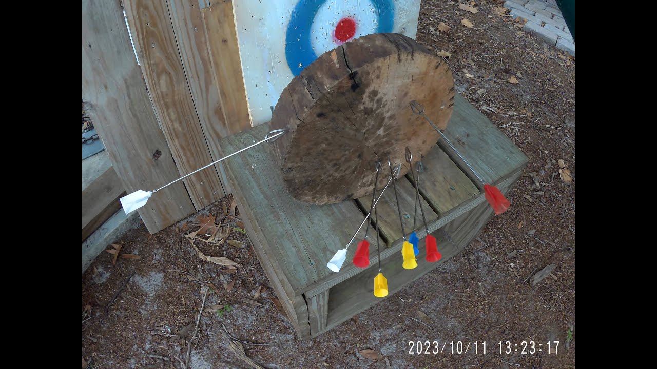 625 Blowgun 8 Whisper Razor dart shots at 20 yards in 1 minute