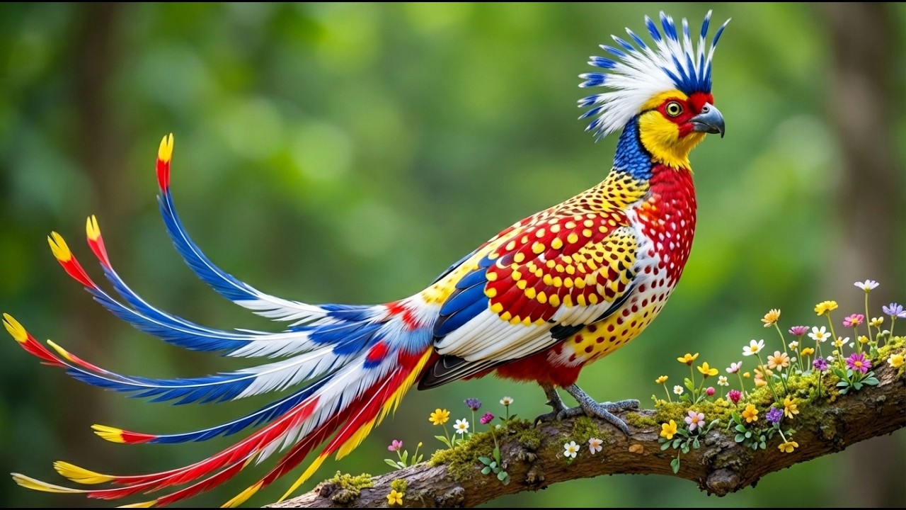 🐦 Colourful Birds With Pure Bird Sounds 🌲 Deep Relaxation for Sleep & Anxiety Relief | 4K ASMR 🎶