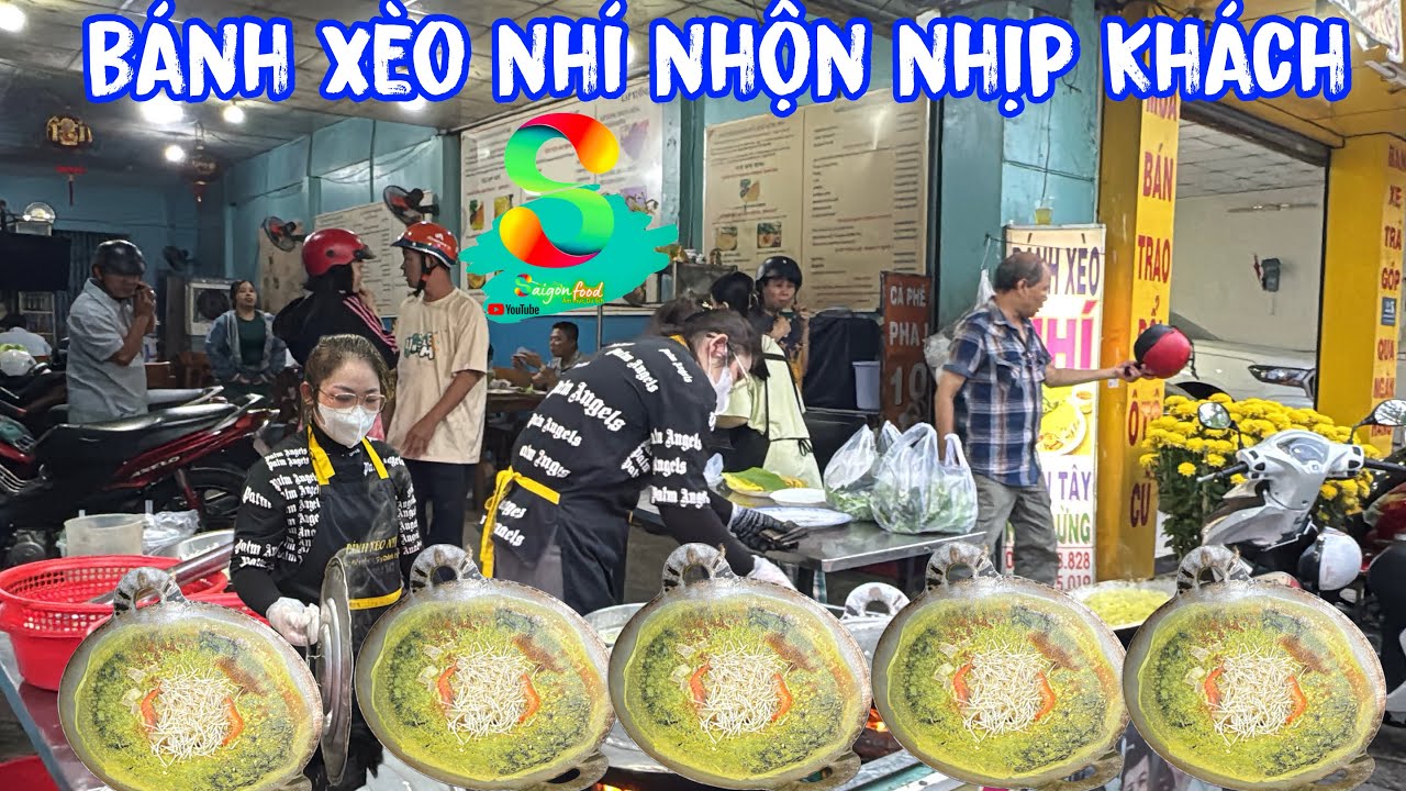 🟢Cô 3 kẹo bạch nha lên sóng khách nhộn nhịp ủng hộ bánh xèo nhí