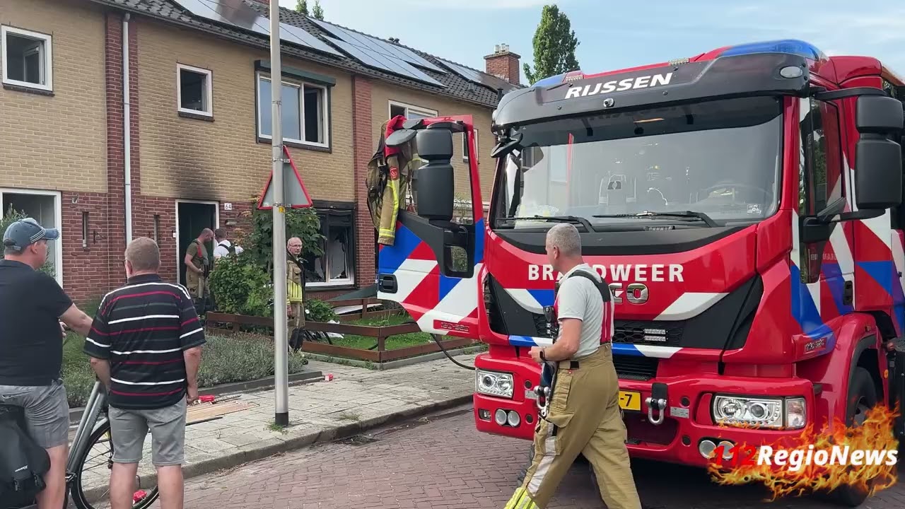 Gezin naar ziekenhuis na woningbrand in Rijssen
