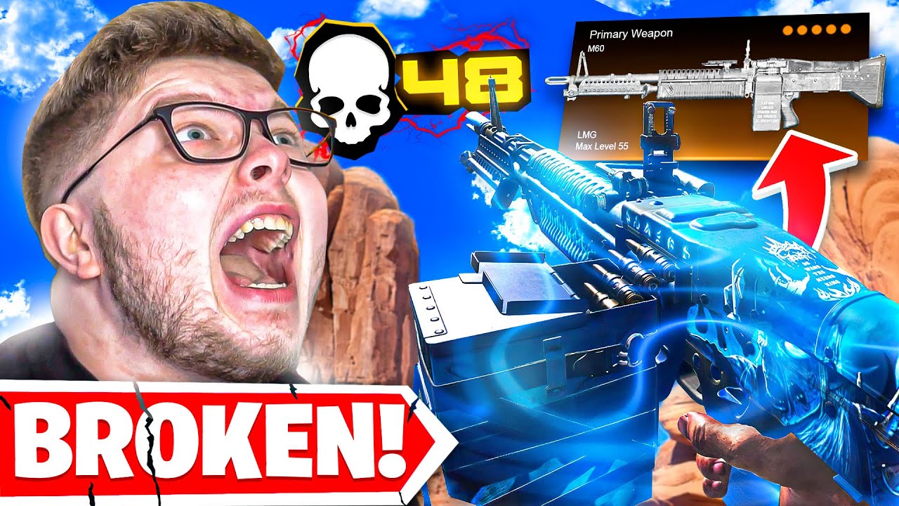 How I dropped 48 KILLS, with the most BROKEN M60 Class😤 (Cold War Warzone)