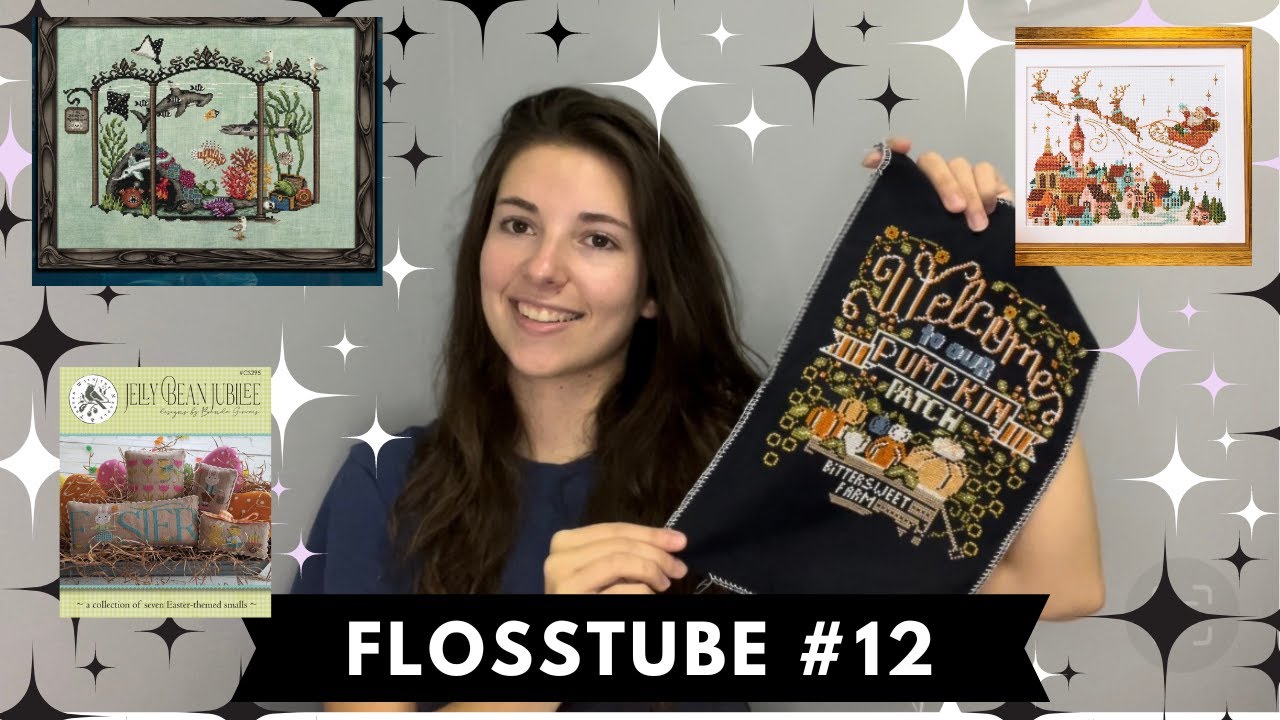 Flosstube #12 - Prairie schooler finish, squirly stitching, new at hobby lobby