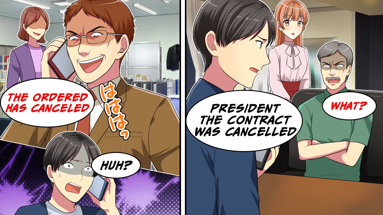 [Manga Dub] Manager cancelled our contract, but the CEO is My father-in-law...!? [RomCom]