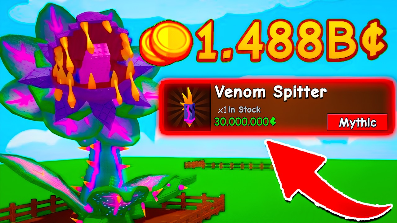 😱СКОЛЬКО Я ЗАРАБОТАЮ с НОВОГО РАСТЕНИЯ VENOM SPITTER в ВЫРАСТИ САД 2 | GROW a GARDEN 2